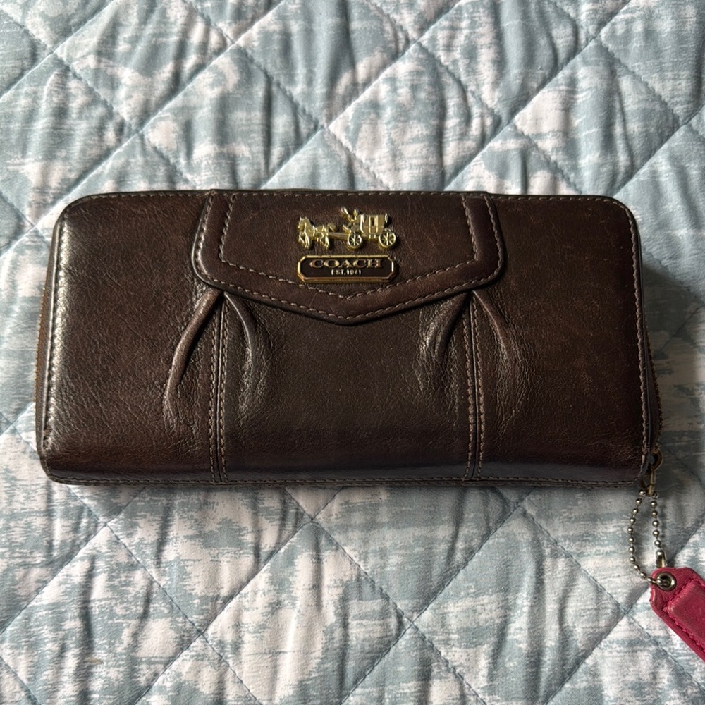Coach Brown Leather Wallet